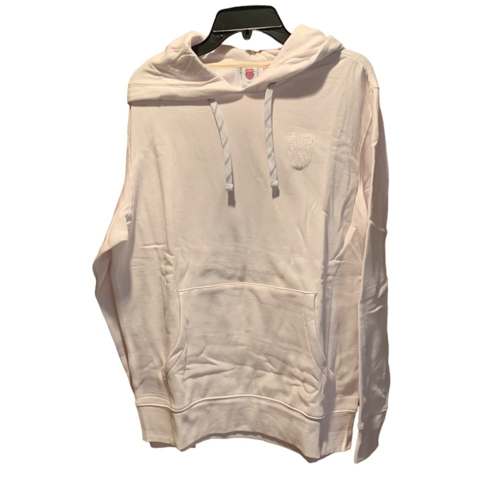 K-Swiss Original Fleece Hoodie in Stark White NWT